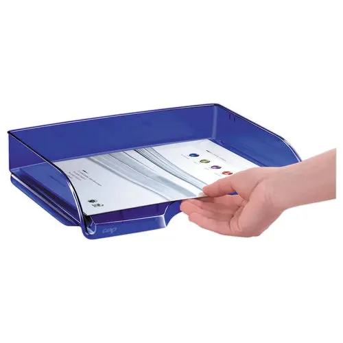 Brievenbakje liggend formaat - blauw - Happy by CEP