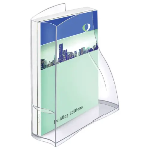 Tijdschriftenhouder ELLYPSE - Kristal- Rug 8,3 cm