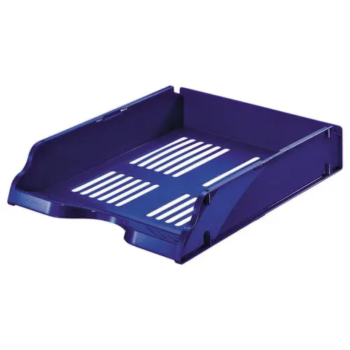Opengewerkt brievenbakje - blauw - VAL REX