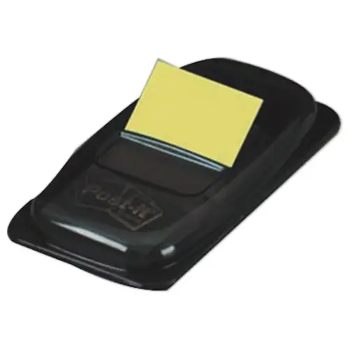 POST-IT® zachte indextab-bladwijzers gekleurd 25x44 mm - dispenser met 50 stuks - Geel