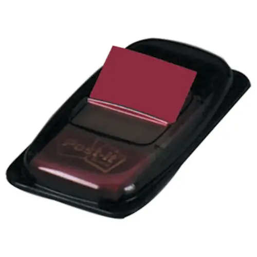 POST-IT® zachte indextab-bladwijzers gekleurd 25x44 mm - dispenser met 50 stuks - Rood