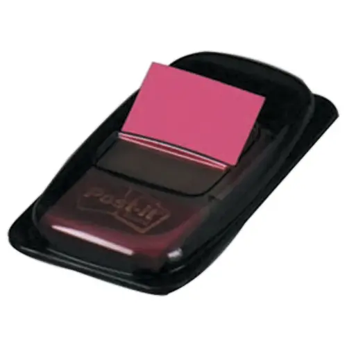 POST-IT&reg; zachte indextab-bladwijzers gekleurd 25x44 mm - dispenser met 50 stuks - Roze 