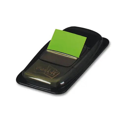 POST-IT® zachte indextab-bladwijzers gekleurd 25x44 mm - dispenser met 50 stuks - Groen