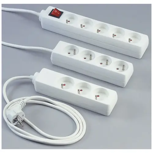 Contactdoos 5-voudig - schakelaar - kabel 1,5m 