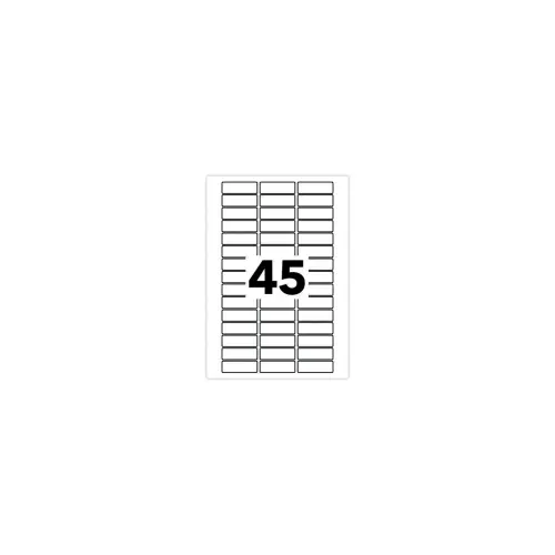 Witte etiketten B13 x H38 mm - 780 stuks 