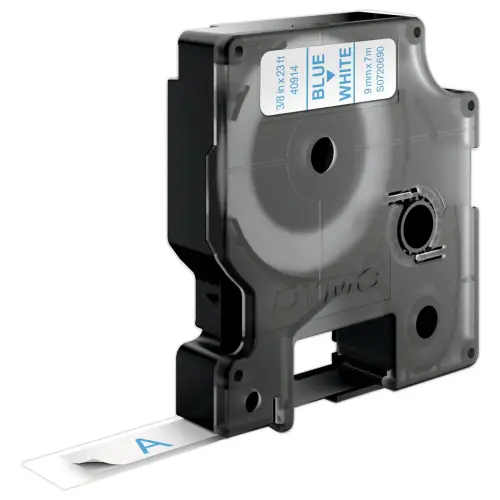 Tape DYMO D1 - 9mm - Afdruk Blauw/Achtergrond Wit