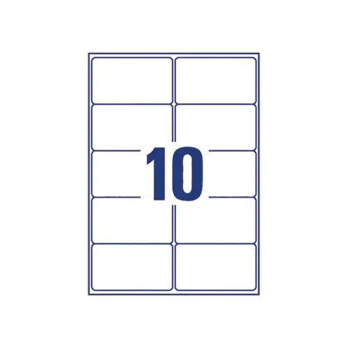100 Vellen met 65 witte mini-etiketten - 38,1 x 21,2 mm - AVERY