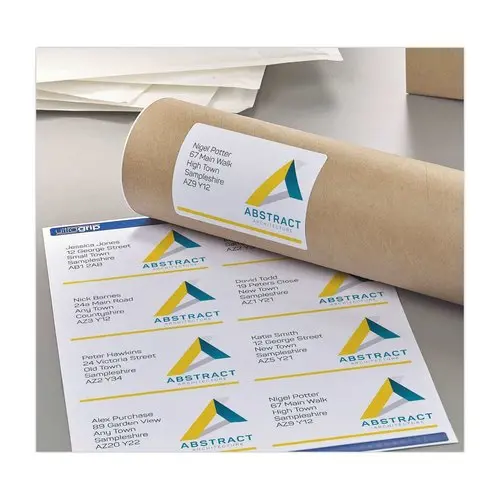 100 Vellen laseretiketten AVERY B99,1 x H93,1mm - 600 etik/doos - wit
