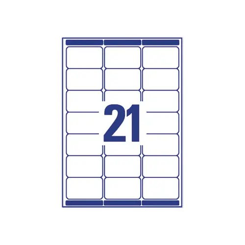 100 Vellen met 40 witte mini-etiketten - 45,7 x 25,4 mm - AVERY