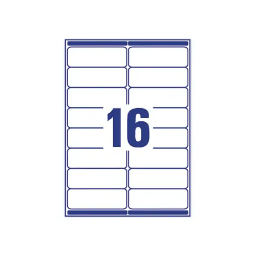 100 Vel met 21 witte adresetiketten voor laserprinters - 63,5 x 38,1 mm - AVERY