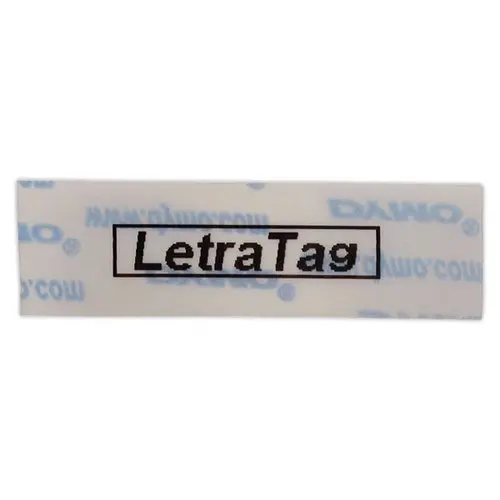 Transparante kunststof etiketten 1,2 cm voor de etiketteermachine Dymo Letratag 12267