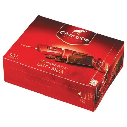 Mignonettes chocolade CÔTE D'OR individuele verpakking - Per 120