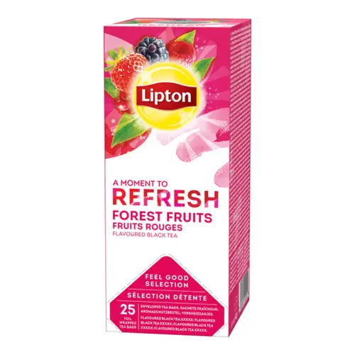 25 theezakjes LIPTON RODE VRUCHTEN