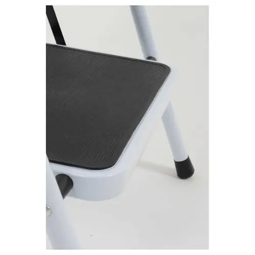 Opvouwbare trapladder 3 treden in epoxy wit gelakt staal 