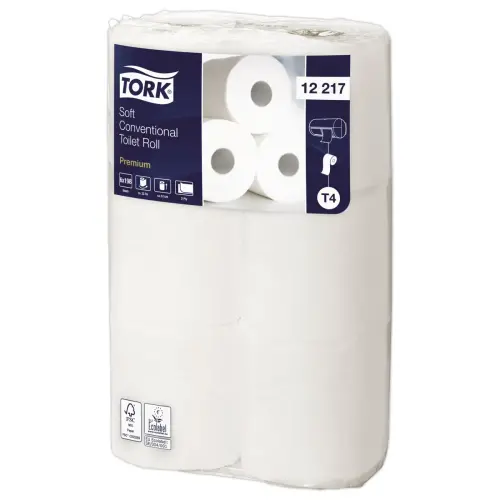 6 Kleine rollen toiletpapier TORK Premium - 198 vellen per rol