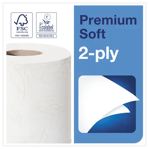 6 Kleine rollen toiletpapier TORK Premium - 198 vellen per rol