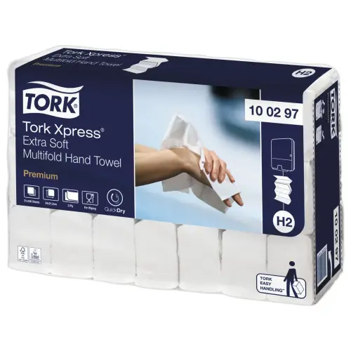21  Pakken TORK Xpress&reg; extra zachte handdoekjes H2 