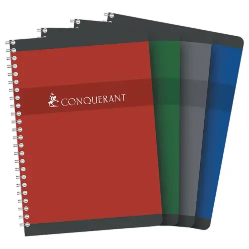 Spiraalschrift - 14,8x21 cm -5x5 - 70g - 180 pagina's - CONQUERANT 