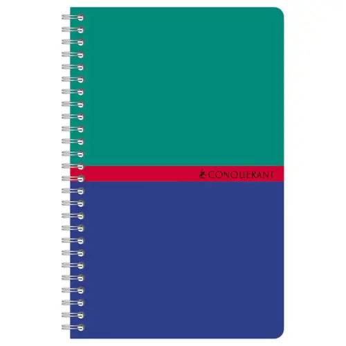 Spiraalschrift - 14,8x21 cm -5x5 - 70g - 180 pagina's - CONQUERANT 