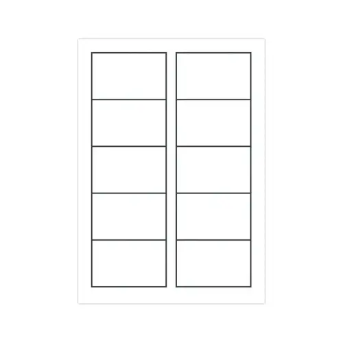 Laser matte visitekaartjes in kleur 85x54mm, 270g, 250/doosje 
