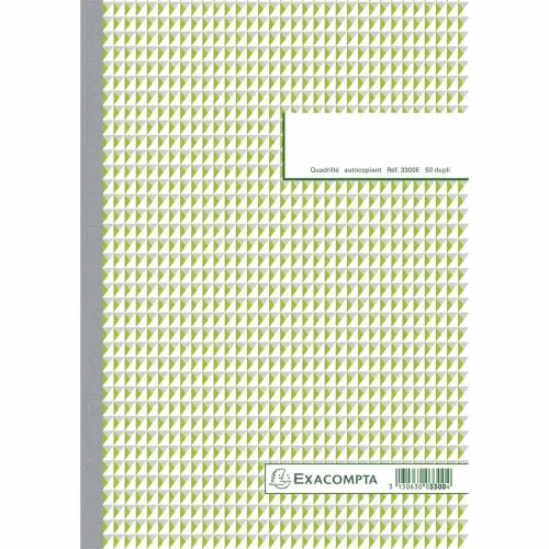 Zelfkopiërend, geruit bedrukt manifold - 21x29,7cm - EXACOMPTA