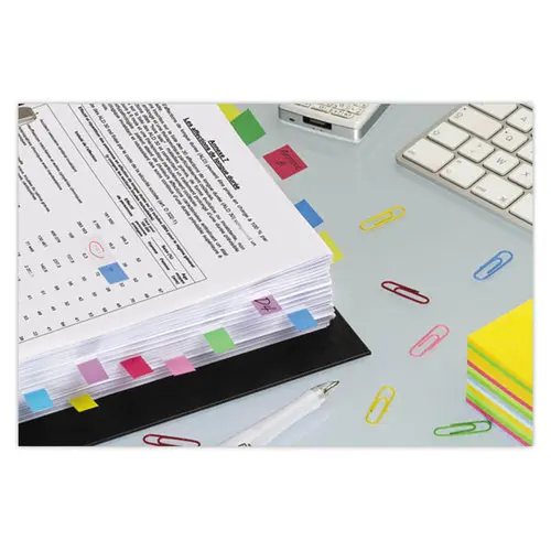 POST-IT&reg; zachte indextab-bladwijzers smal formaat - 4 dispensers/kleuren 