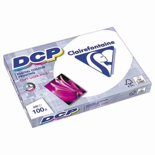 Pak van 500 vellen wit laserpapier CLAIREFONTAINE DCP A3 - 100g 