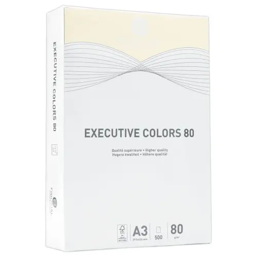 Pak van 500 vellen A3 pastel gekleurdpapier Executive Clrs FIDUCIAL