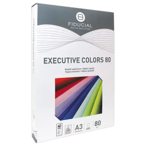 Pak van 500 vellen A3 pastel gekleurdpapier Executive Clrs FIDUCIAL