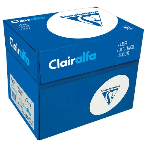 Pak wit papier CLAIREFONTAINE Clairalfa- A4 - 80g