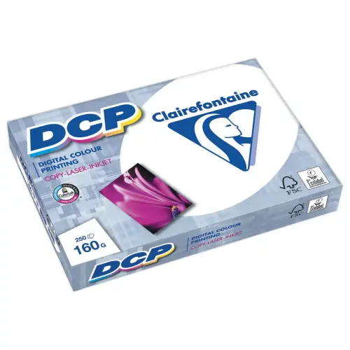 Pak van 250 vellen wit laserpapier CLAIREFONTAINE DCP A3 - 160g