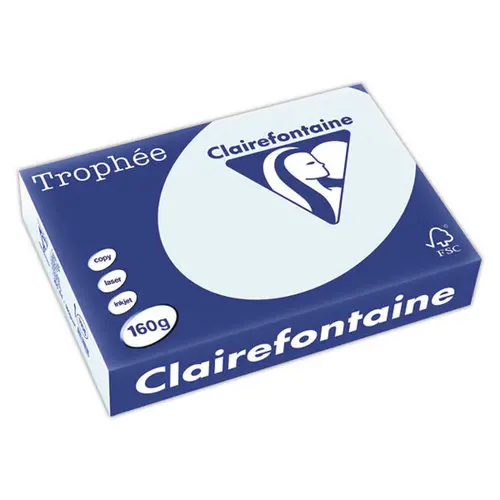 Riemen van 500 vellen wit papier A4 Executive 80g- blauw - CLAIREFONTAINE