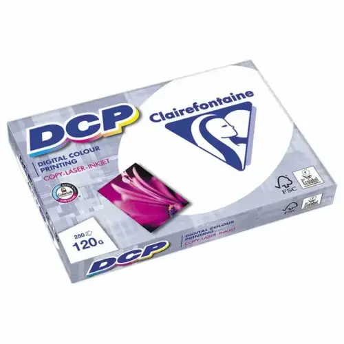 Pak van 250 vellen wit laserpapier CLAIREFONTAINE DCP A3 - 120g