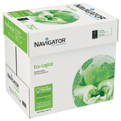 5 Pakken wit papier NAVIGATOR Eco-Logical A4 - 75g