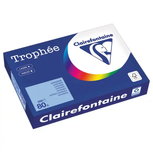Pak A4 papier 80g Trophée CLAIREFONTAINE - lavendel