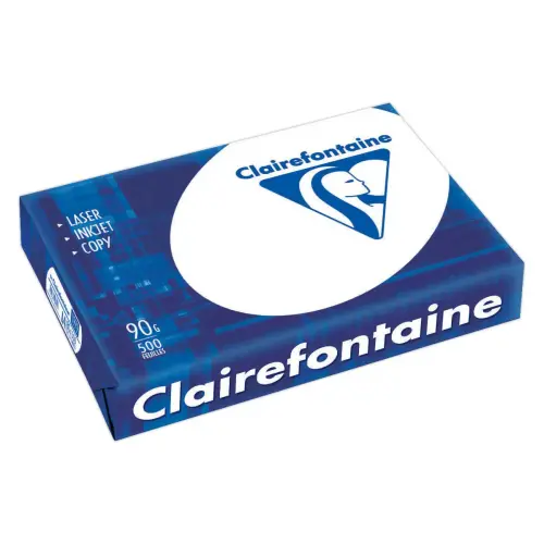 5 Pakken van 500 vellen wit papier Clairalfa A3 - 90g