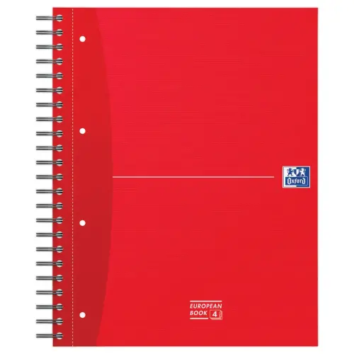 Schrift European OXFORD 4 gaten A4 - 5X5 - 90g - 240 pagina's + 3 tabs