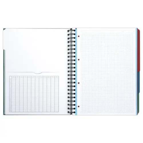 Schrift European book OXFORD 2 gaten A5 - 5x5 - 90g -200 pagina's