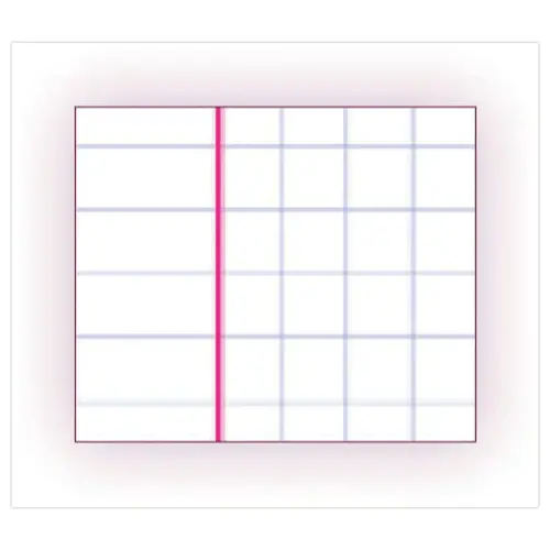 50 Dubbele papiervellen OXFORD- A4 -90g - geruit - 200 pag.