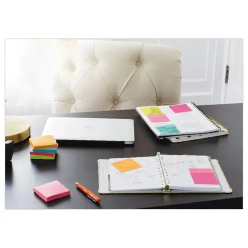 024 POST-IT® Blokken super sticky herpositioneerbare memoblaadjes - 7,6 x 7,6 cm - Diverse kleuren