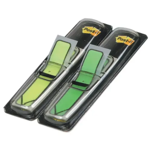 240 3M POST-IT® zachte indextab-bladwijzers smal formaat - 8 dispensers/kleuren - 1,2 x 4,4 cm