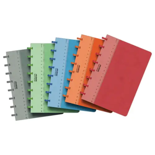 Notitieboek met kartonnen omslag ADOC A5, 5x5, 144 pagina's 
