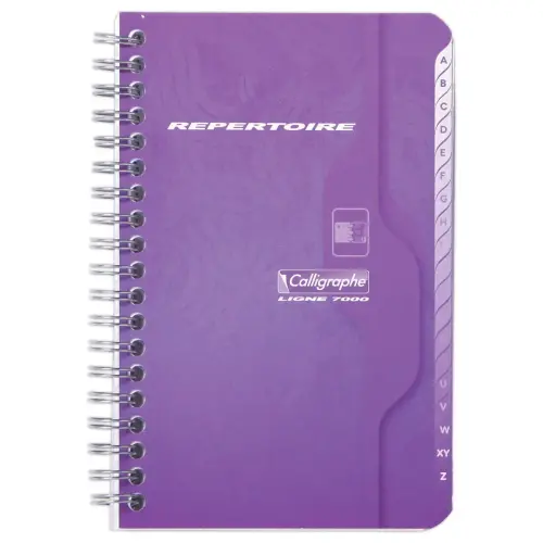 Register - 9 x 14 cm - Geniete binding - CALLIGRAPHE