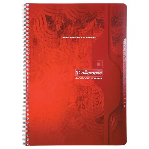 Register formaat 17x22 cm - Spiraalbinding - CALLIGRAPHE
