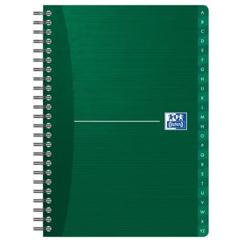 Spiraalgebonden register OXFORD OfficeA5 - gelijnd 7mm - 90g - 180p
