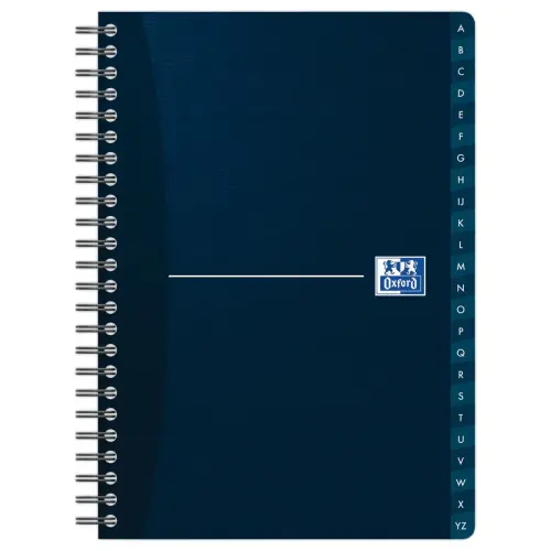 Spiraalgebonden register OXFORD OfficeA5 - gelijnd 7mm - 90g - 180p