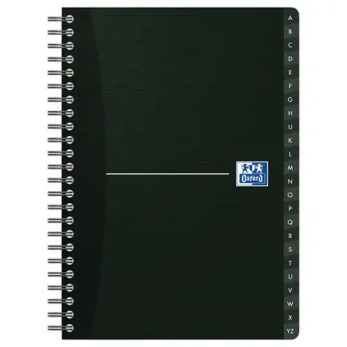 Spiraalgebonden register OXFORD OfficeA5 - gelijnd 7mm - 90g - 180p