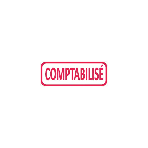 Stempel "Comptabilis&eacute;" - rood - TRODAT 