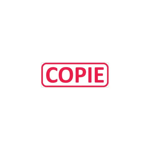 Commerci&euml;le stempel TRODAT Xprint "Copie" - Rood 