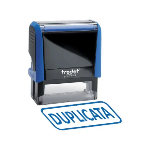 Stempel comm. Xprint "Duplicaat" - Blauw
